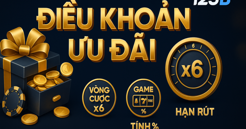 Điều khoản khuyến mãi turnover và game hợp lệ 123B