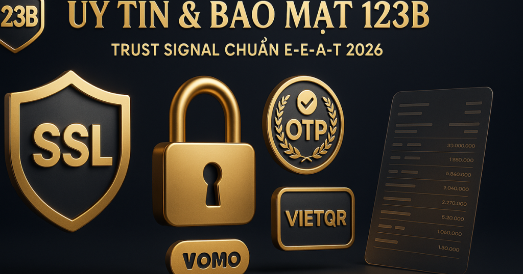 Uy tín bảo mật và E-E-A-T nhà cái 123B
